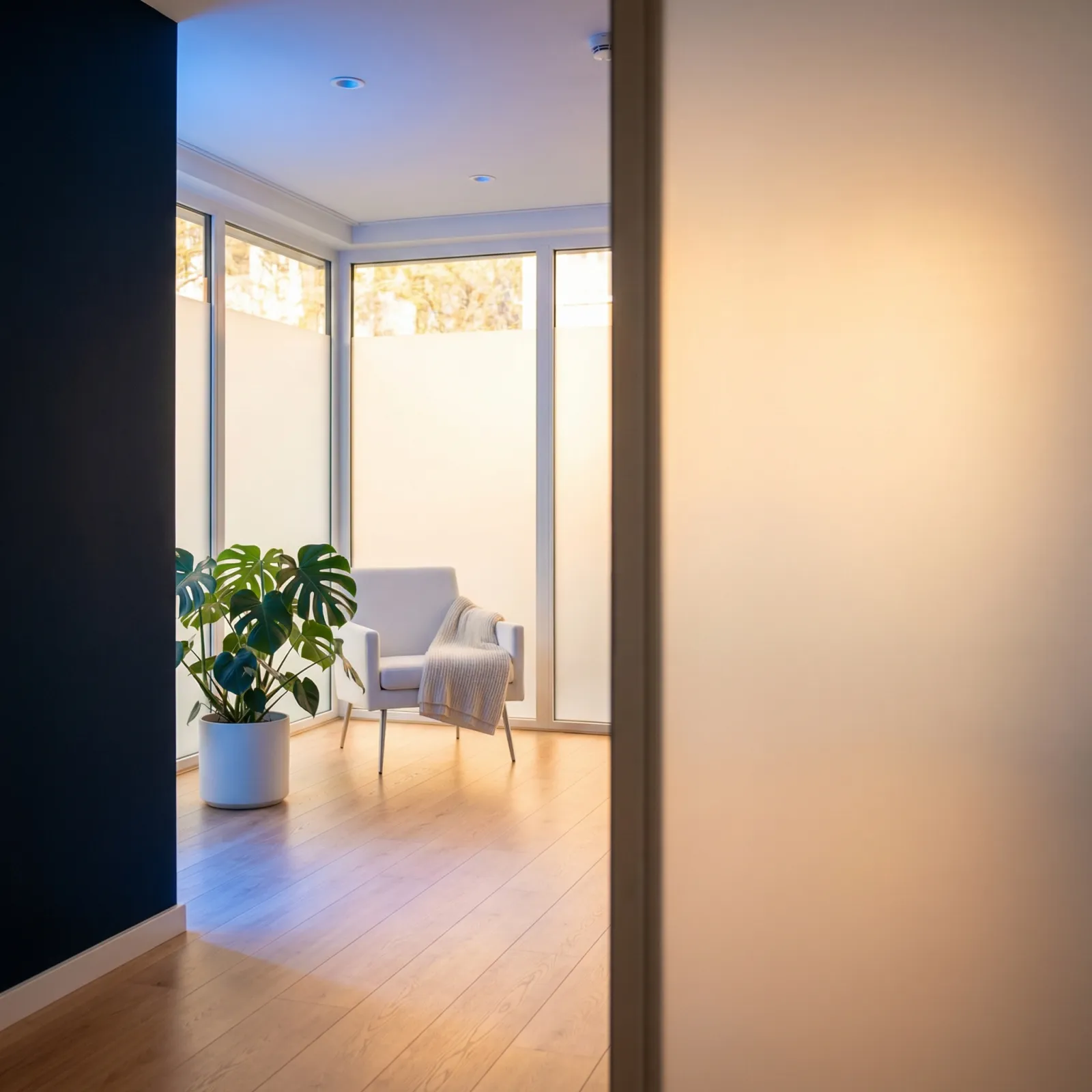 Behandelkamer met comfortabele stoel